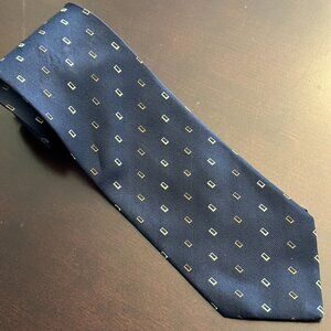 ERMENEGILDO ZEGNA Necktie - Geometric Tie - Made in ITALY - 100% Silk